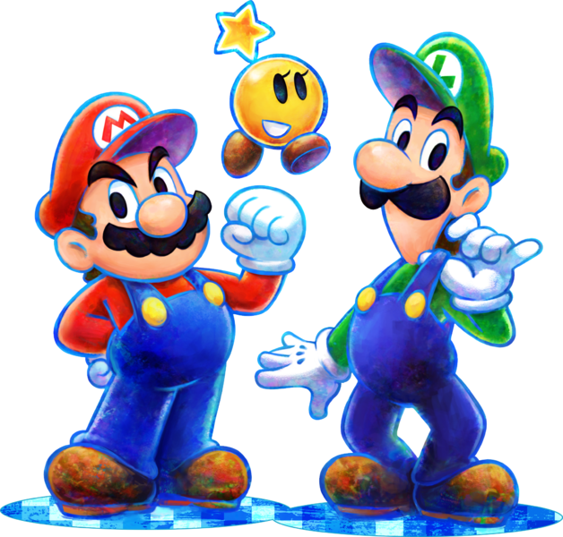File:Mario Luigi Starlow Group - Mario & Luigi Dream Team.png