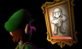 Luigi seeing Mario's Painting before King Boo's Illusion fight in Luigi's Mansion: Dark Moon