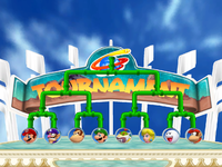 Entrees in the Planet Cup tournament in Mario Power Tennis. Compressed with PNGMonster.