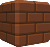 Rendered model of a brick in Super Mario Galaxy.