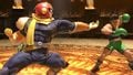Captain Falcon and Little Mac fighting on the stage in Super Smash Bros. Ultimate