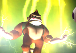 Donkey Kong doing a Super Strike.