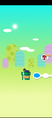 Mario exiting a pipe upside down, one of the animations for starting a new area in Remix 10