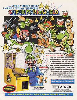 Flyer for Super Mario World (arcade)