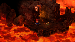Third Treasure in Barrel Volcano of Super Mario RPG.