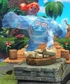 The Collectone statue from the DK Island & Emerald Rush DLC