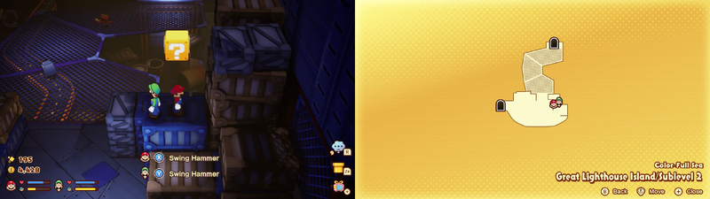 14th block in the Color-Full Sea Great Lighthouse Island from Mario & Luigi: Brothership