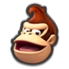 Donkey Kong's head icon in Mario Kart 8