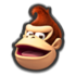 Donkey Kong's head icon in Mario Kart 8