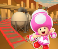 The course icon of the Reverse/Trick variant with Toadette (Sailor)