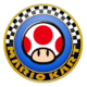 The icon of the Toad Cup from Mario Kart Tour.