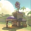 A desert-themed Yoshi's drive-through near Desert Hills with a purple logo