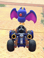 Swoop performing a trick.