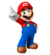 Artwork of Mario pointing