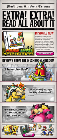 Mushroom Kingdom Tribune.