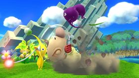 Captain Olimar's Pikmin Pluck in Super Smash Bros. for Wii U