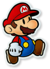 Mario in Paper Mario: Color Splash.