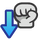 Small icon for the Attack Down status condition in Paper Mario: The Thousand-Year Door (Nintendo Switch)