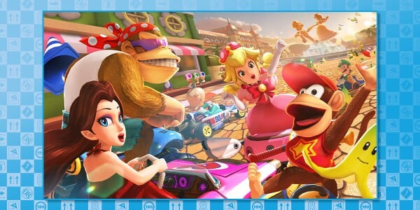 Banner from an opinion poll on the drivers added to Mario Kart 8 Deluxe as part of Wave 6 of the Booster Course Pass DLC