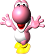 Pink Yoshi artwork from Yoshi's Story