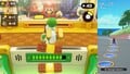 Mario pushes blocks to collect coins during Koopathlon.