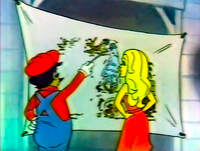 Mario explaining his trap in the Saturday Supercade episode "Mississippi Madness"