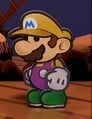 Doopliss's Mario form with W Emblem applied in the remake