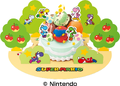 Yoshi Colorful 31 Deco Cake