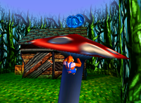 A set of blue Banana Coins in Fungi Forest.
