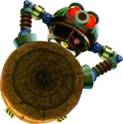 Artwork of Digga-Leg from Super Mario Galaxy 2.