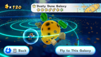 Dusty Dune Galaxy from Super Mario Galaxy