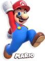 Picture of Mario in which his name, using this typeface, is also shown