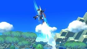Greninja's Hydro Pump in Super Smash Bros. for Wii U