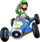 Artwork of Luigi, from Mario Kart 8.