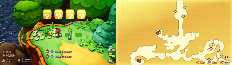 Blocks 9-12 in Conductor Island from Mario & Luigi: Brothership