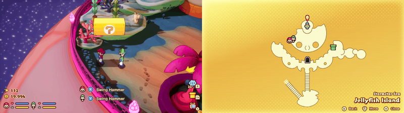 Block 9 in Jellyfish Island from Mario & Luigi: Brothership