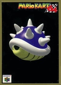 One of the Mario Kart 64 Collectible Trading Cards.