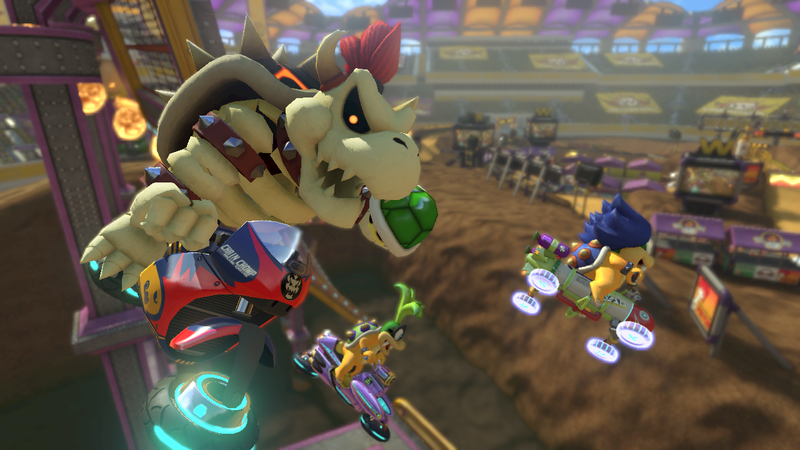 File:MK8D Ludwig and Dry Bowser Screenshot.png