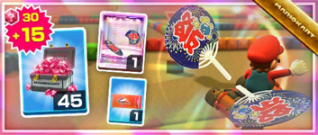 The Festival Wings Pack from the Singapore Tour in Mario Kart Tour