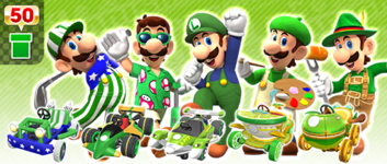 The Green Luigi Pipe from the Amsterdam Tour in Mario Kart Tour