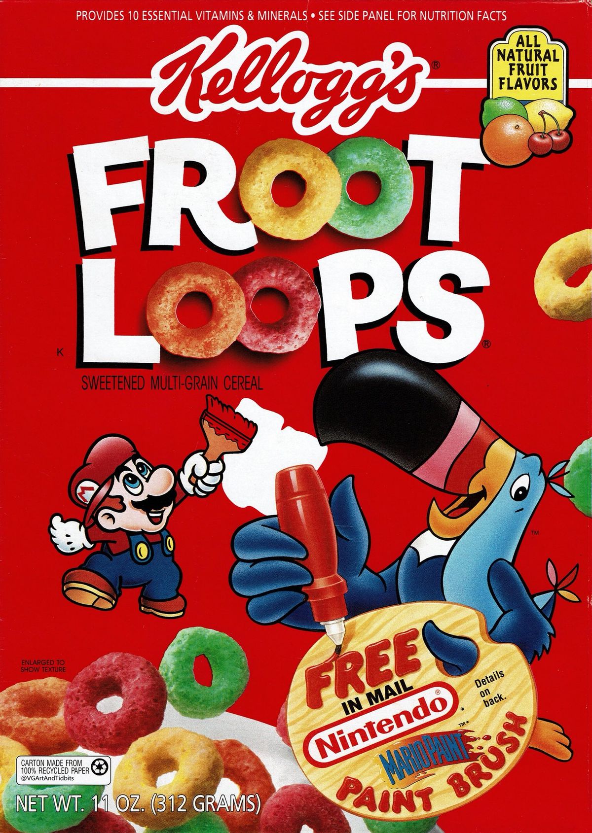 File:Mario Froot Loops 1994 box.jpg - Super Mario Wiki, the Mario ...