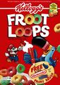 A Mario-themed Froot Loops box from 1994 promoting Mario Paint