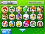 The character select screen for Mario Golf: World Tour.