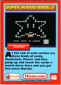 One of the Nintendo Collector Cards
