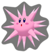 A Sticker of Needle Kirby in Super Smash Bros. Brawl.