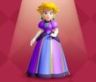 The Grape-themed "Grape Dress" that Peach can buy at the Lobby Shop after defeating Grape
