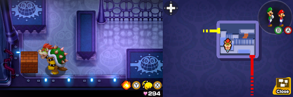 Block 36 in Peach's Castle of Mario & Luigi: Bowser's Inside Story + Bowser Jr.'s Journey.