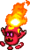 Sprite piece of a Blazing Shroob from Mario & Luigi: Partners in Time