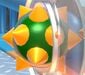 A spike ball in the Bowser's Fury campaign of Super Mario 3D World + Bowser's Fury