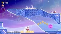 The third 10-flower coin in the level Outmaway Valley in Super Mario Bros. Wonder